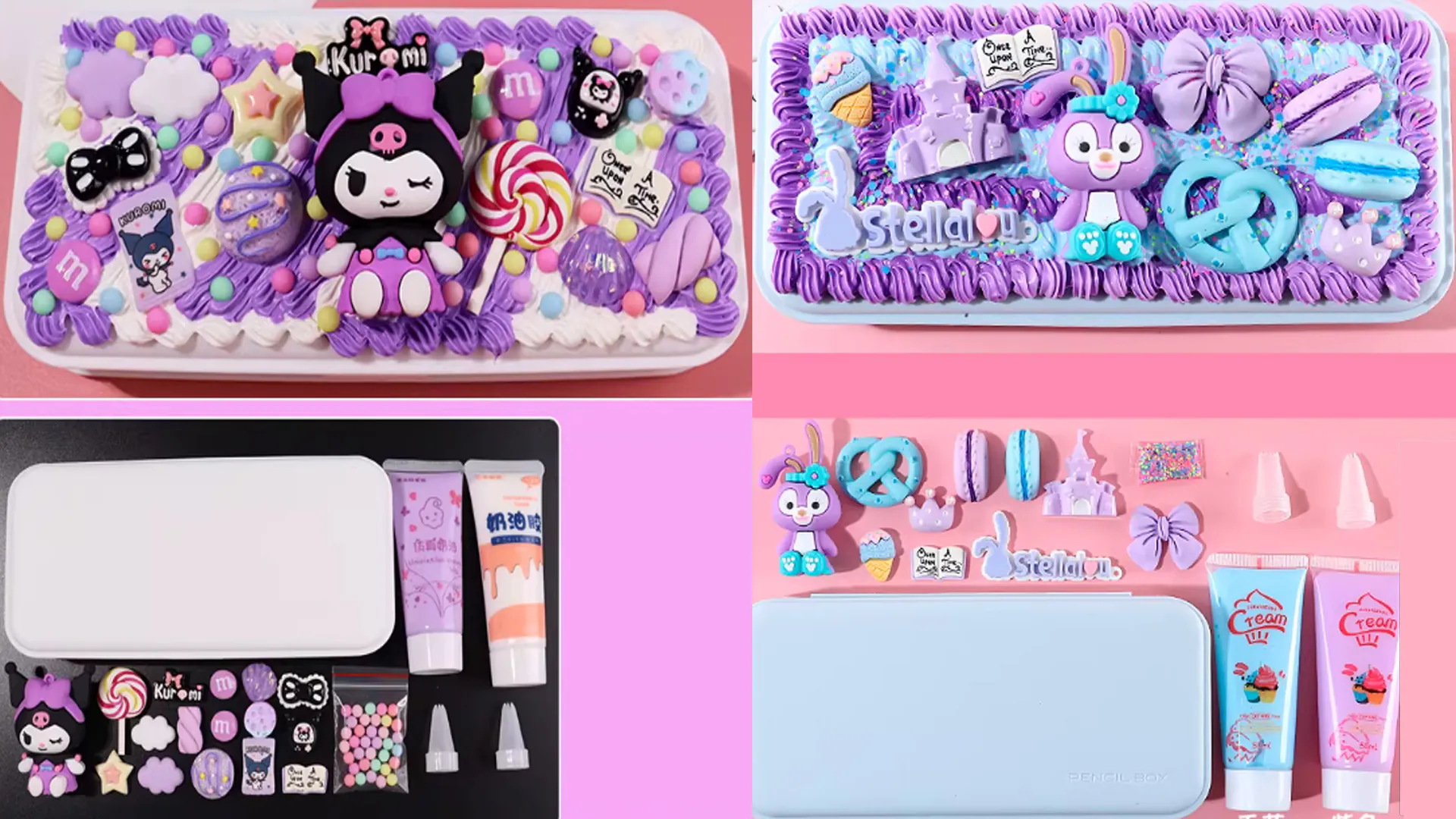 Purple character-themed DIY kit collection at Craftify DIY Studio, a Craft Store in Bloomington