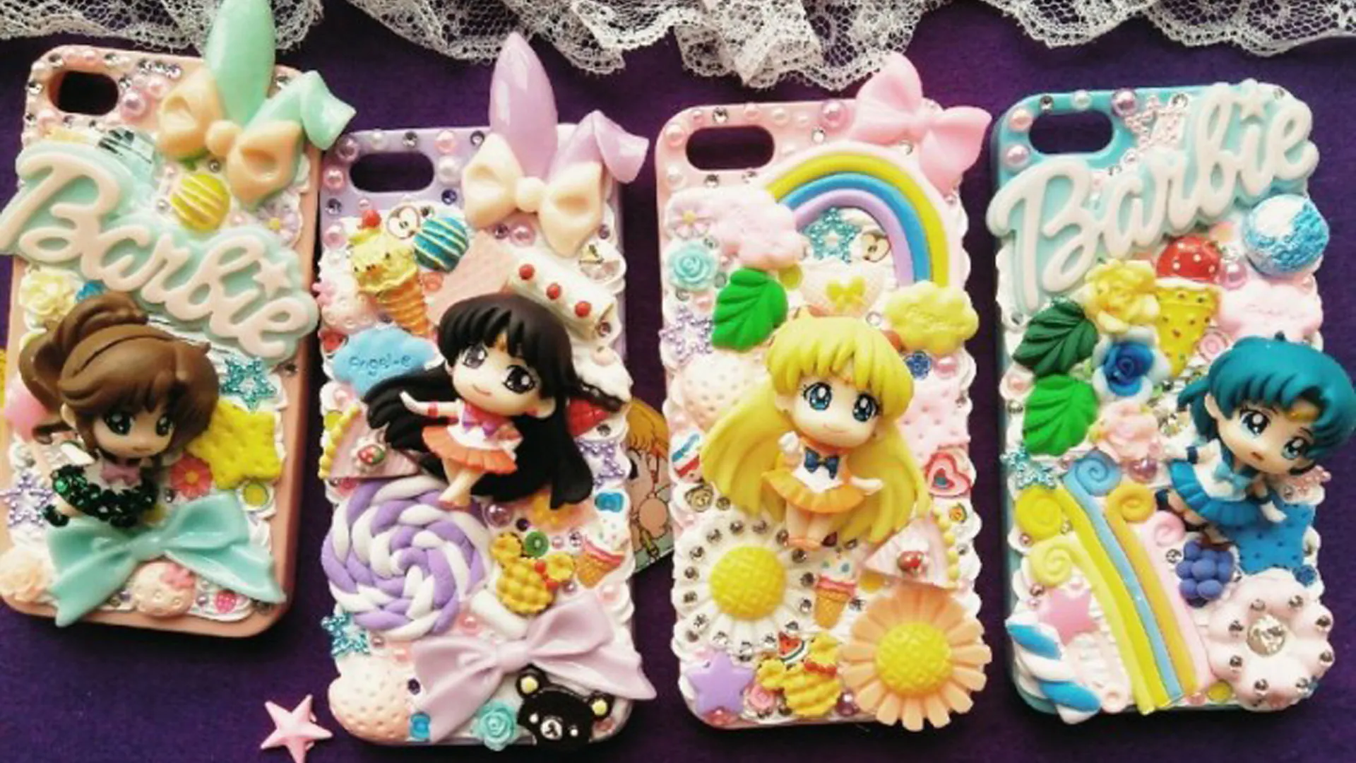 Sailor Guardians pastel decoden phone cases at Craftify DIY Studio, a Craft Store in Bloomington
