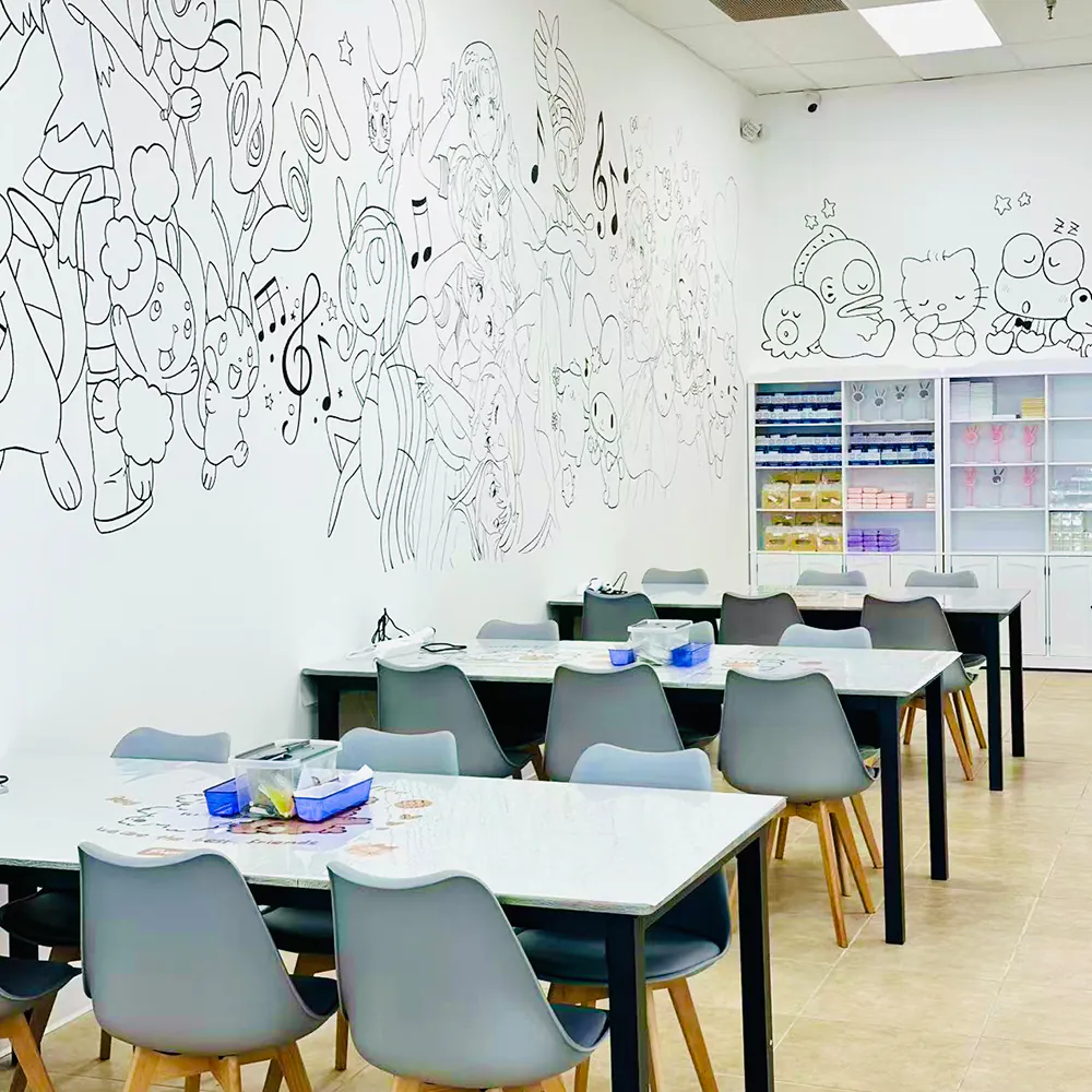 Mural art DIY studio workspace at Craftify DIY Studio, a Craft Store in Bloomington